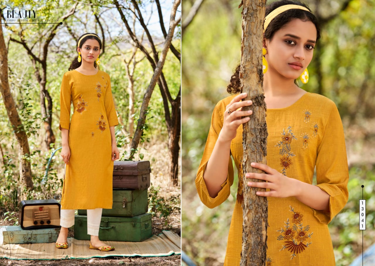 Kalaroop Mentos Designer Fancy Ethnic Wear Rayon Embroidery Kurti Collection